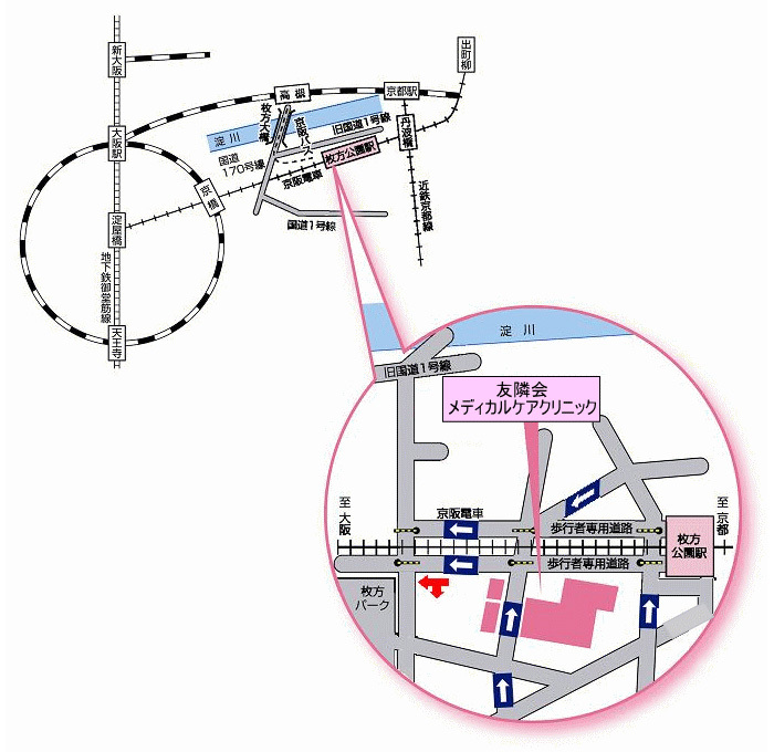 友隣会メディカルケアクリニック地図